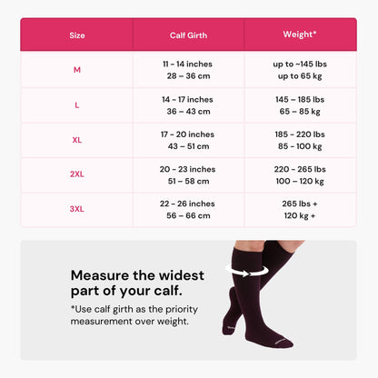Bamboo Wide Compression Socks